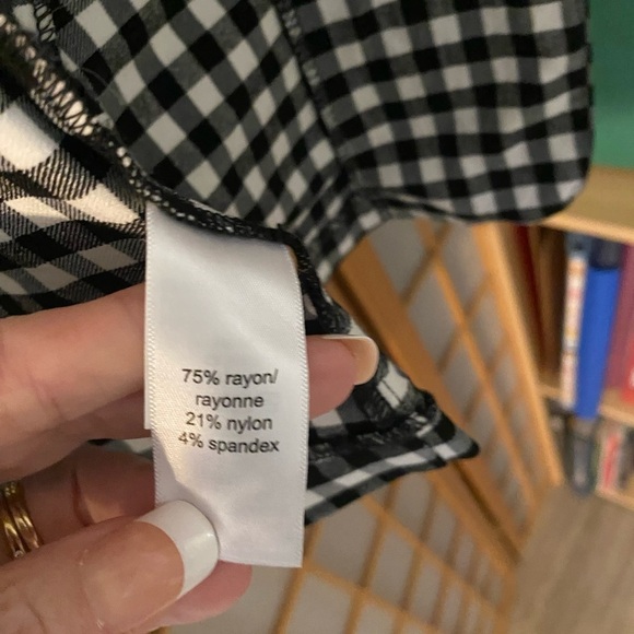 Maurices Buffalo Check Plaid Blazer Jacket Checkered Black White Coat Medium - Picture 5 of 5